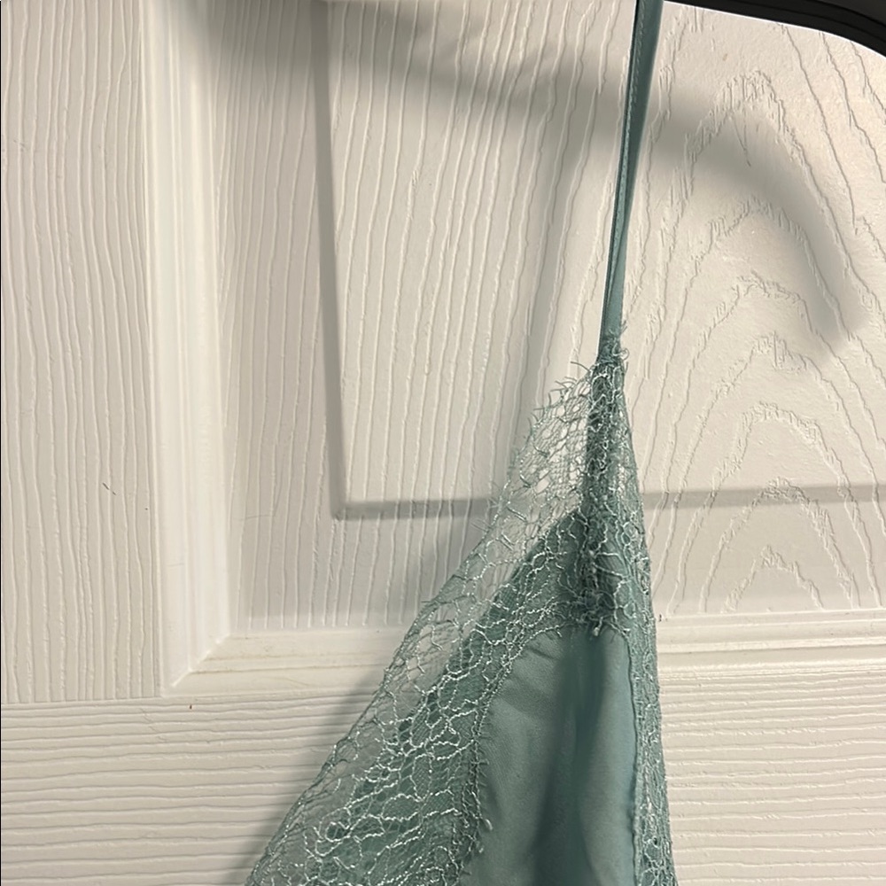 Victoria's Secret mint green  Lace Trim Chemise - Picture 5 of 14